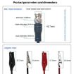 BNC Male to 2 Crocodile Clip Oscilloscope Probe Cable 0.5m Q9 Test - 5