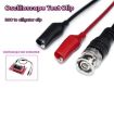BNC Male to Dual Crocodile Clip Oscilloscope Probe Cable 1.5m Q9 Test - 6