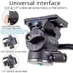 XILETU LS-2A Mini Hydraulic Ball Head Tripod 360 Panoramic Shooting - 4