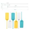 50pcs Anti-theft Shoe Bag Tags - Disposable Plastic Security Seals - 3