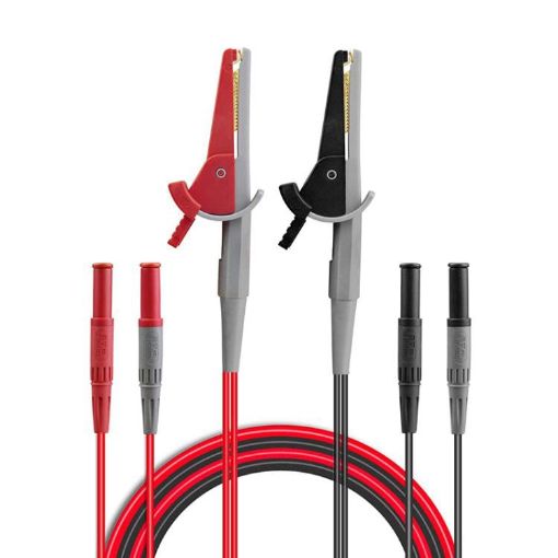 4mm Banana Jack Multimeter Alligator Clip 4-Wire Silicone Test Pen - 1