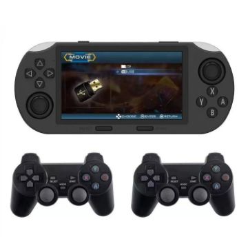 SF3000 Handheld Game Console, 4.5" IPS, 64G, 20,000 Games, 2 Handles - 1