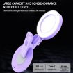 Foldable Purple Selfie Mirror Fill Light with Remote Control - 5