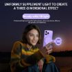 Foldable Purple Selfie Mirror Fill Light with Remote Control - 6