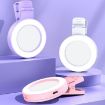 Foldable Purple Selfie Mirror Fill Light with Remote Control - 8