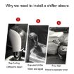 Peacock Pattern Leather Gear Shift Cover - Zipper Type for Manual Cars - 3