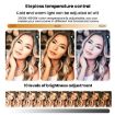 10" Black LED Fill Light Selfie Lamp for Mobile & Photography - 8