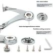 S-Shaped Cabinet Wardrobe Door Hinge Lift Up Flap Stay Support Type A - 9