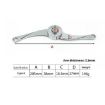 S-Shaped Cabinet Wardrobe Door Hinge Lift Up Flap Stay Support Type B - 2