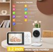 3.2" LCD Wireless Baby Monitor with 2-Way Audio & Night Vision - EU Plug - 2