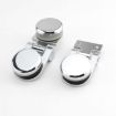 Frameless Glass Door Hinge Wine Cabinet 180 Window Door Round Hinge - 4
