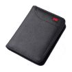 Men's Black Leather Wallet - Multi-Position Card Holder & Mini Purse - 1