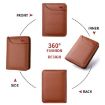 Men's Black Leather Wallet - Multi-Position Card Holder & Mini Purse - 3