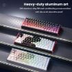 Ajazz ALUX68 MAX RGB Wired Mechanical Keyboard, White, DIY Magnetic Shaft - 2
