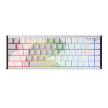 Ajazz ALUX68 MAX RGB Wired DIY Magnetic Shaft Keyboard - Snow Bottel - 1