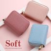 Women's Pink PU Wallet - Large Capacity Double Zipper Card Holder - 8