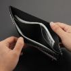 Retro Black Leather Men's Short Wallet - Horizontal Purse & Money Clip - 8