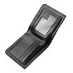 Dark Brown Men's Leather Wallet with Driver License Holder & Money Clip - 3