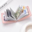 Women's Leather Driver License & Credit Card Holder, 2 Slots, Blue - 7