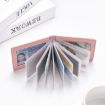 Women's Leather Driver License & Credit Card Holder, 10 Slots, Blue - 8