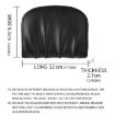 Black Women Wallet - Pleated PU Zipper Short Wallet, Solid Color Coin Purse - 4