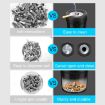 A636 Black Screw Cap Ashtray for Car & Home Desktop Use - 7