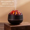 Simulated Charcoal Fire Night Light Humidifier USB Large Mist (Wood Grain) - 5
