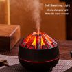 Simulated Charcoal Fire Night Light Humidifier USB Large Mist (Wood Grain) - 6