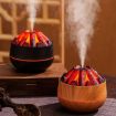 Simulated Charcoal Fire Night Light USB Humidifier - Dark Wood Grain - 2