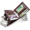 BULL CAPTAIN 038 RFID Anti-Theft Cowhide Wallet with ID Card Slot (Coffee) - 4