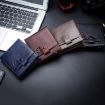 BULL CAPTAIN 038 RFID Anti-Theft Cowhide Wallet with ID Card Slot (Coffee) - 7