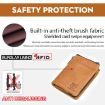 BULL CAPTAIN 050 RFID Anti-theft Wallet with Detachable Coin Purse Black - 5