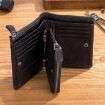 BULL CAPTAIN 050 RFID Anti-theft Wallet with Detachable Coin Purse Black - 9