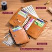 BULL CAPTAIN 050 RFID Anti-theft Wallet with Coin Purse - Yellow Brown - 7