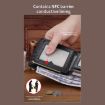 BULL CAPTAIN 07 RFID Anti-theft Cowhide Wallet - Black Cross Print - 6