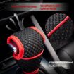 Universal Car Gearshift Cover - Automatic Transmission Black Red - 6