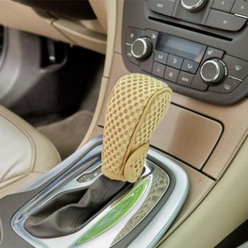 Universal Car Gearshift Cover - Automatic Transmission Beige Interior - 1