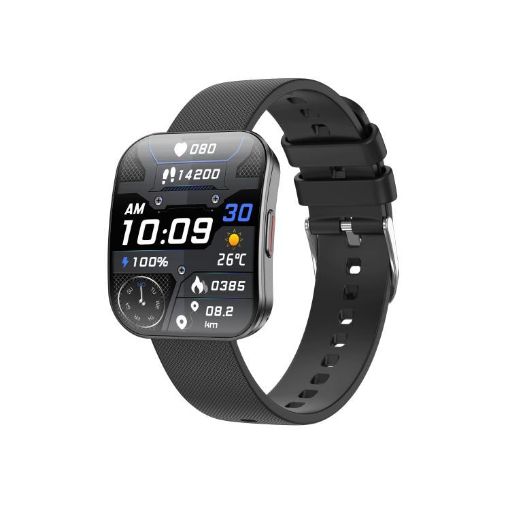 QS08 1.85" Smart Watch: Heart Rate, Blood Glucose/Oxygen Monitor, SOS, Sleep - 1