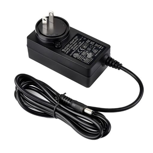 Waveshare 9V/5A DC Jack Power Supply Adapter, 1.2m Cable, US Plug - 1