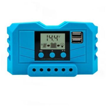 30A 12V/24V Lithium Lead Acid Solar Charge Controller PWM LCD Display - 1