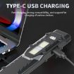 Mini Portable Self-Defense Flashlight with Pen Clip - Three-Light Source - 6