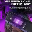 Mini Portable Self-Defense Flashlight with Pen Clip - Three-Light Source - 9