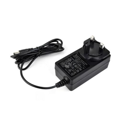 Waveshare 24V/2A Power Supply Adapter UK Plug - 1.2m DC Cable - 1
