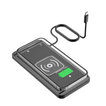 Cuttable Car Wireless Charger Pad - Fast Charging, 1m Type-C Line - 1