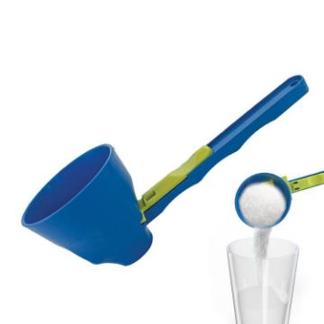 Multifunctional Blue Protein Powder Scoop - Leak-Proof Kitchen Ladle - 1