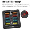Waterproof 6-Way Fuse Box with LED Indicator & Sticker (ZH-1704A1) - 7
