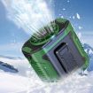 Portable Green Waist & Neck Fan - 100 Speeds, Long Life, Outdoor Cooling - 1