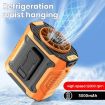 Portable Green Waist & Neck Fan - 100 Speeds, Long Life, Outdoor Cooling - 3