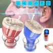 Smart Noise Reduction CIC Hearing Aid - Adjustable Sound Amplifier, Blue - 2