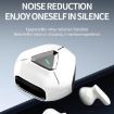 LY09 TWS Wireless Bluetooth Earbuds, Touch Control, Charging Case, White - 3